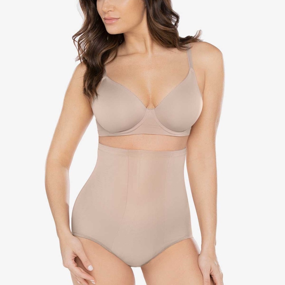 Miracle Suit Comfy Curves Hi Waist Shaping Brief Warm Beige XXL 2XL